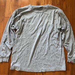 Vans Classic Off The Wall Men's Gray Long Sleeve Shirt Size L